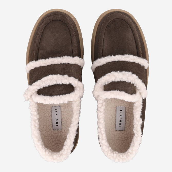 INUIKII SHEARLING - Braun - Sohle