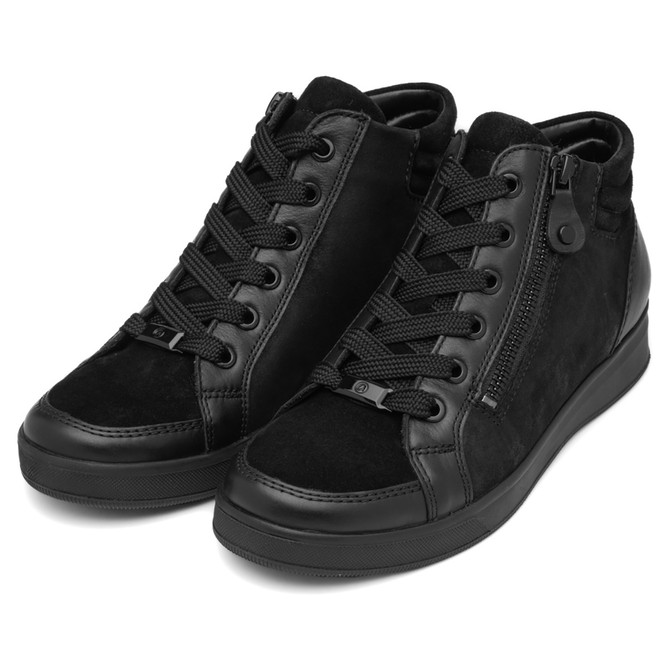 Ara ROM ST HIGH - Black / Leopard Print - Sole