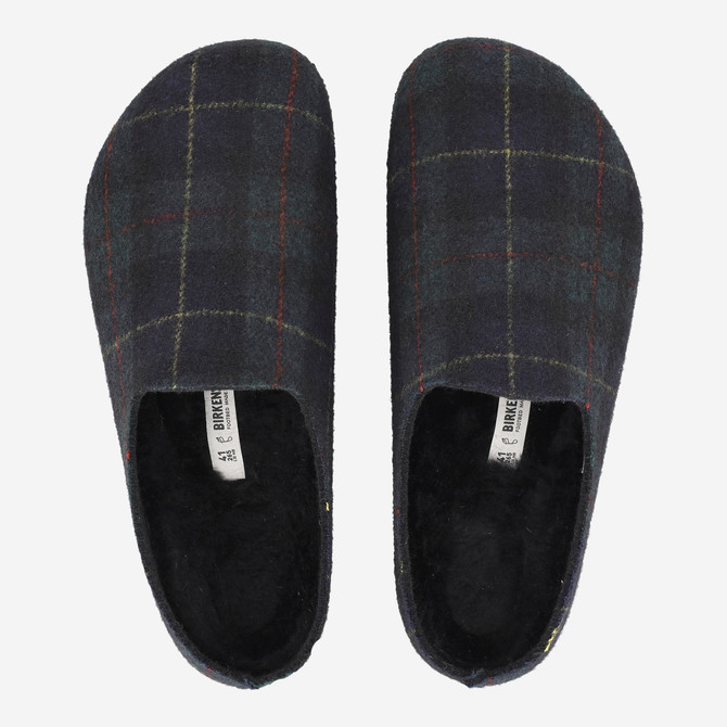 Birkenstock AMSTERDAM WRAPPED DIPFELT - Dark Green - Sole