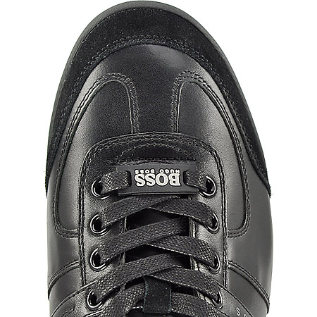 hugo boss aki leather trainer