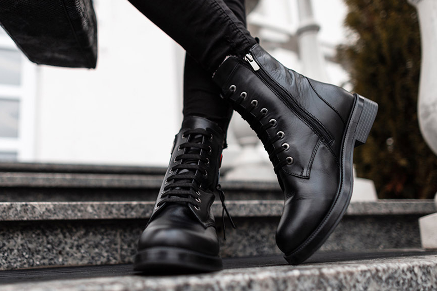 How to combine chunky boots in style